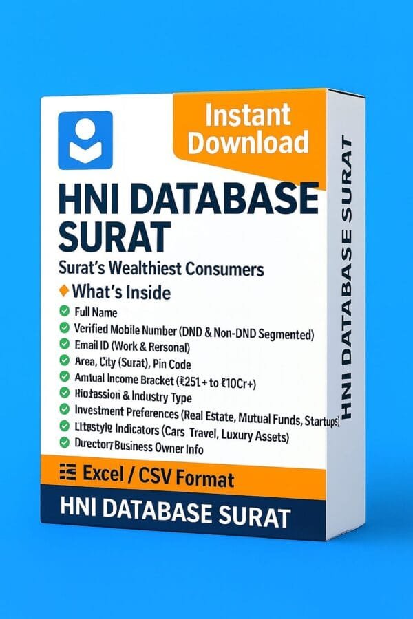 HNI Database Surat 2026 – High Net-worth Individuals in Surat