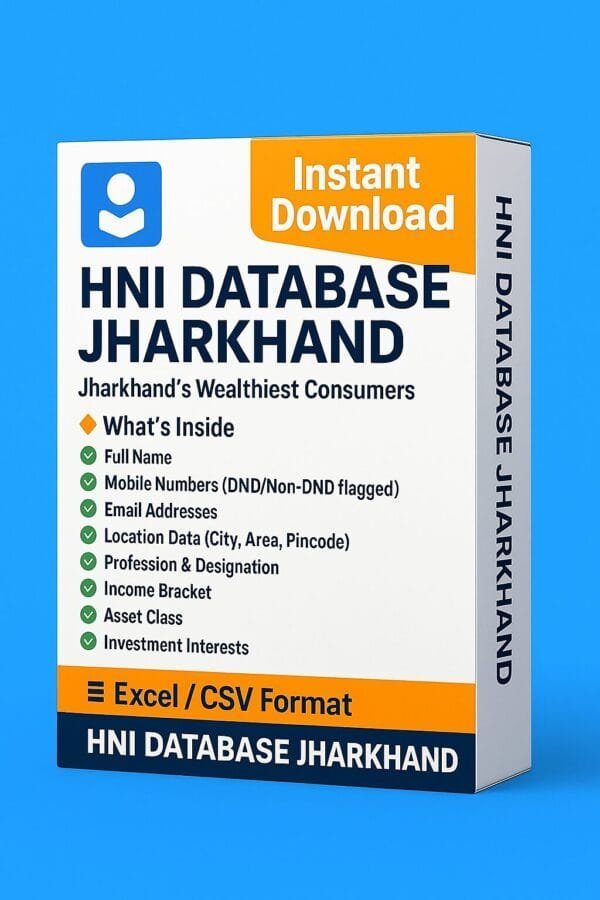 HNI Database Jharkhand 2026 – Jharkhand’s Elite Wealth Class