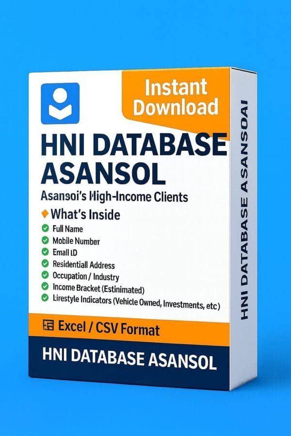 HNI Database Asansol 2026 – Premium Contact List of High Net-Worth Individuals in Asansol