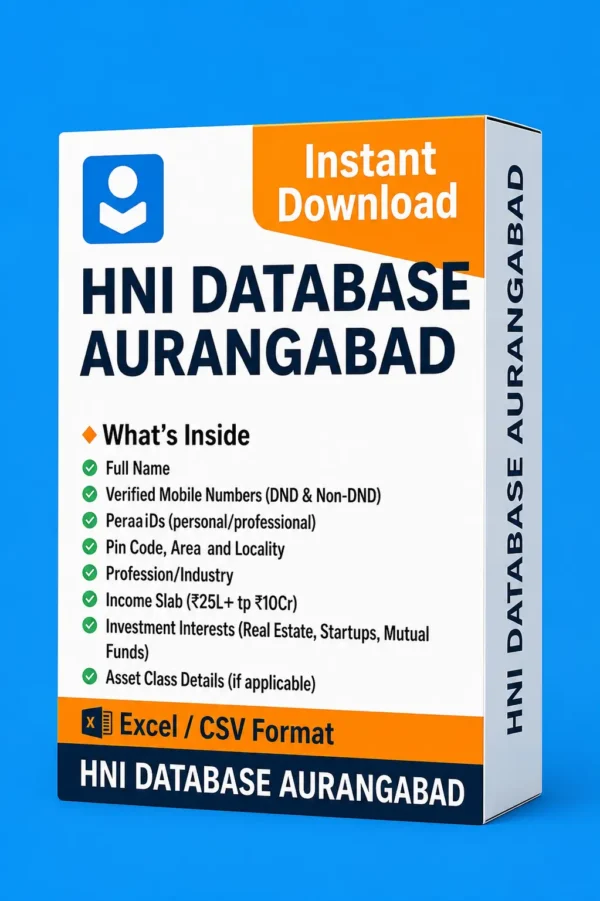 HNI Database Aurangabad 2026 – Aurangabad Verified High Net-worth Individual Data