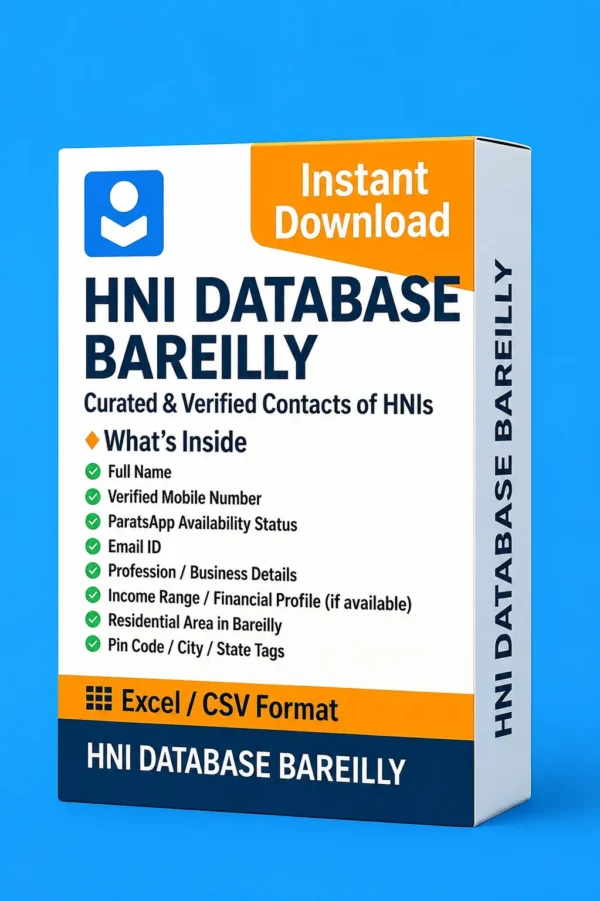 HNI Database Bareilly 2026 – Premium Verified High Net-Worth Individuals in Bareilly