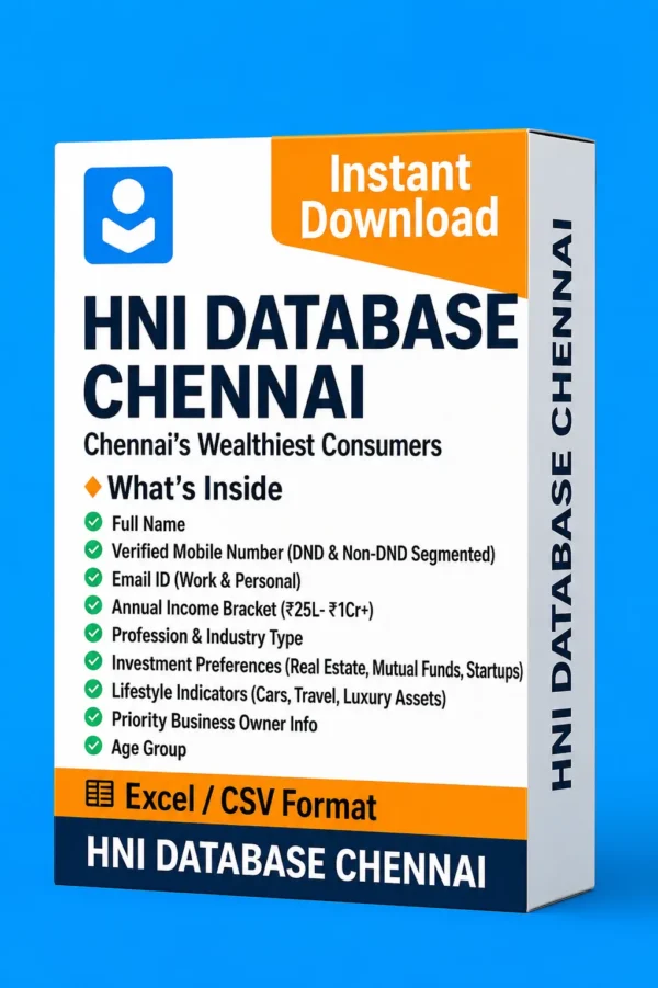 HNI Database Chennai 2026 – Chennai’s Elite HNIs