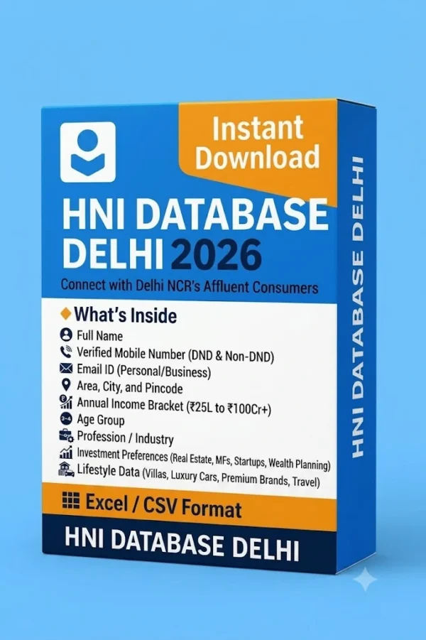 HNI Database Delhi 2026 – Delhi NCR’s Wealthiest and Most Influential