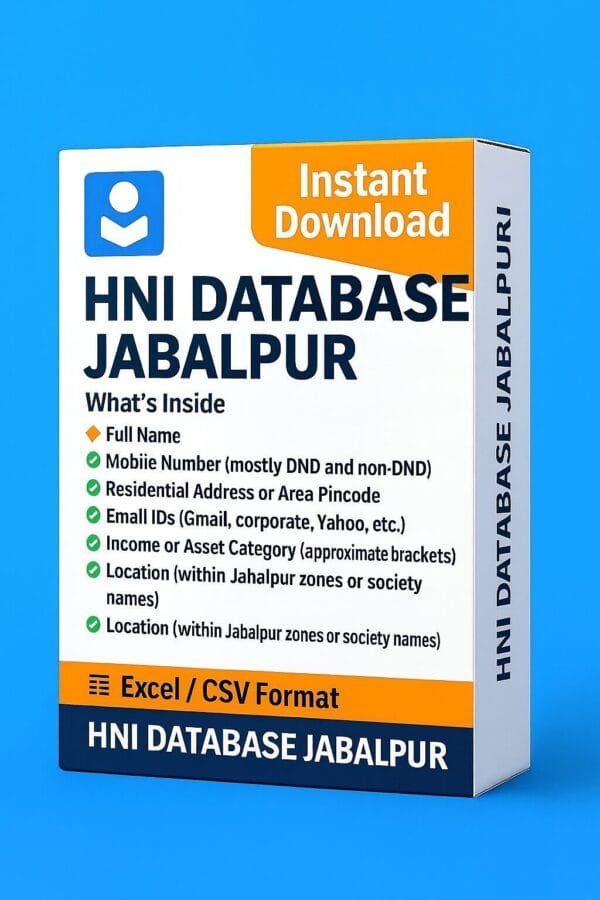 HNI Database Jabalpur 2026 – Unlock Elite-Level Marketing Potential!