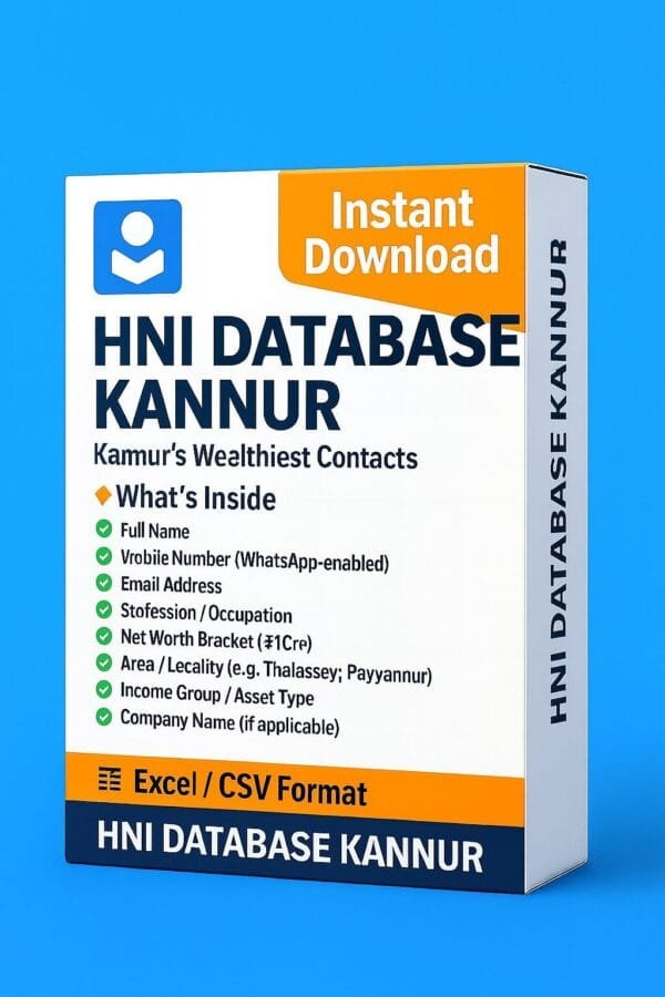 HNI Database Kannur 2026 – High-Net-Worth Individuals from Kannur