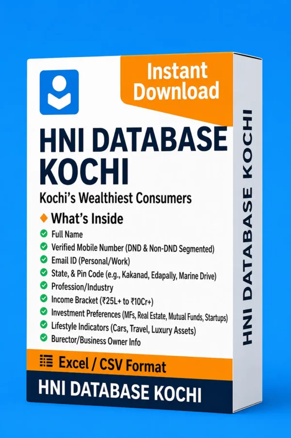 HNI Database Kochi 2026 – Verified HNIs in Kerala’s Business Capital