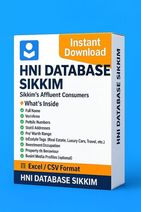 HNI Database Sikkim 2026 – Verified High Net Worth Individuals Contact List in Sikkim