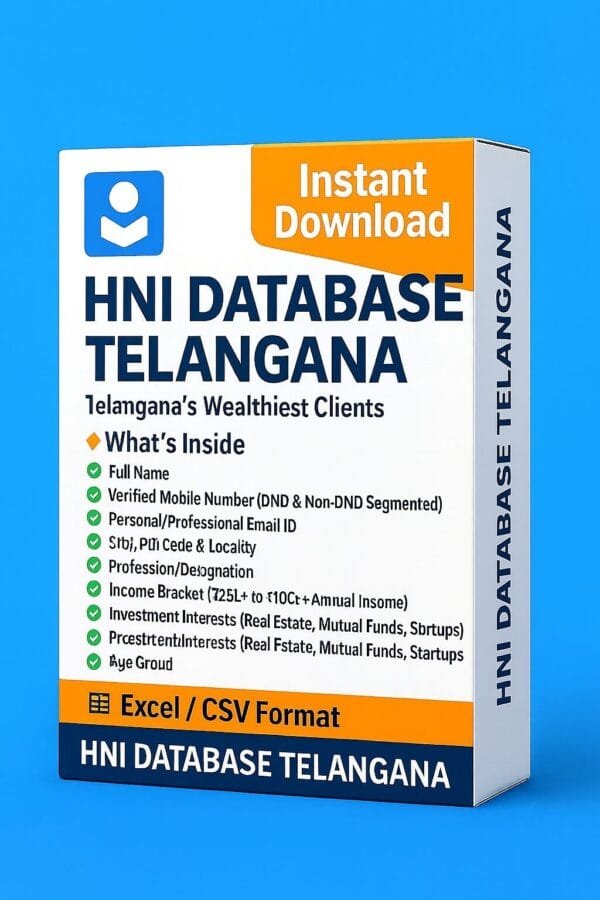 HNI Database Telangana 2026 – Connect With Telangana’s Elite Instantly