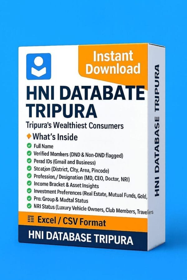 HNI Database Tripura 2026 – Connect with Tripura’s Wealthiest