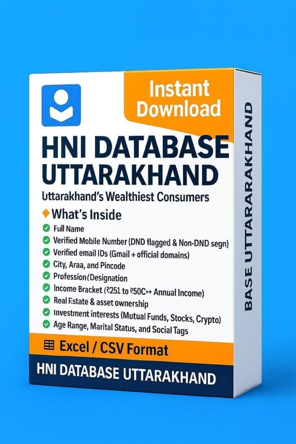 HNI Database Uttarakhand 2026 – Connect with the Wealthiest in Devbhoomi