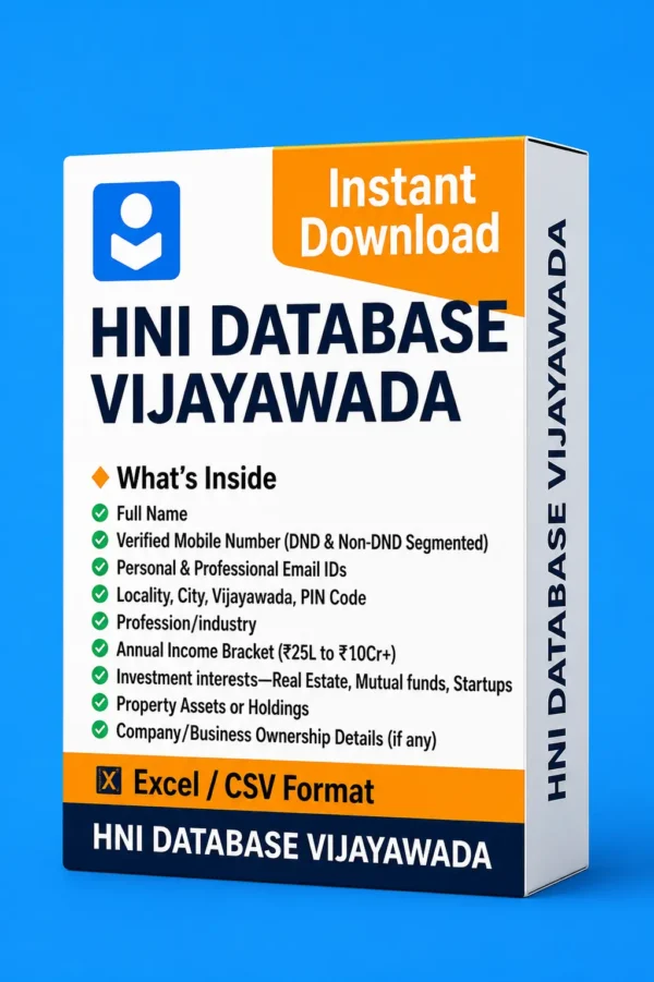 HNI Database Vijayawada 2026 – Verified High Net-worth Individuals in Vijayawada