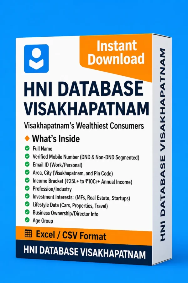 HNI Database Visakhapatnam 2026 – Premium Clients in Andhra’s Financial Capital