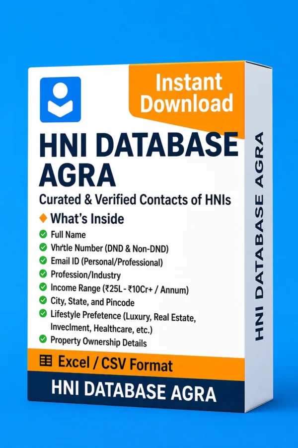 HNI Database Agra 2026 – Verified High Net-worth Individual Contacts from Agra