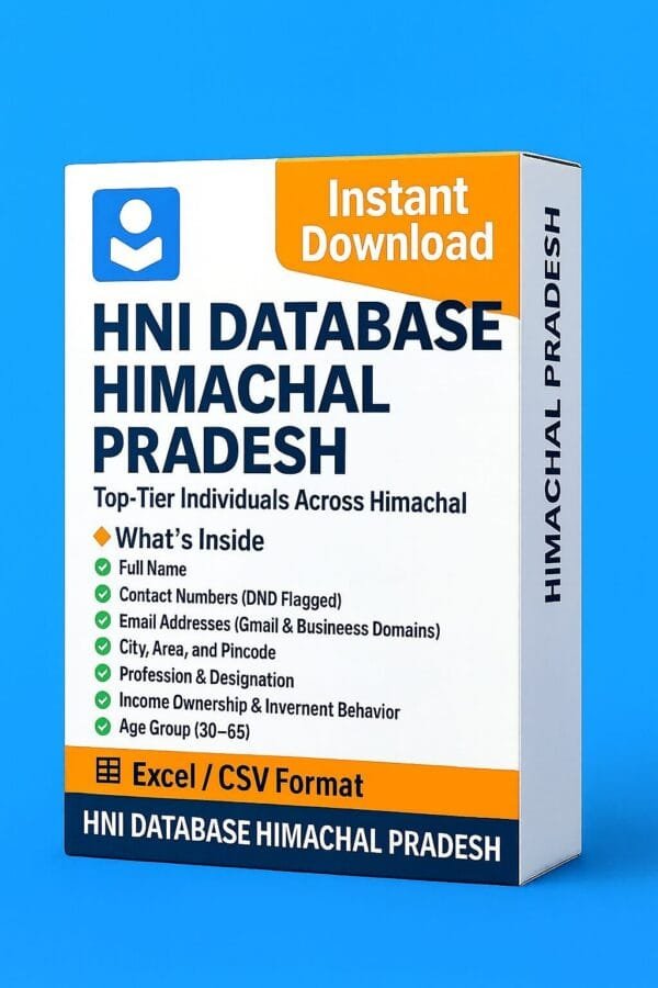HNI Database Himachal Pradesh 2026 – Himachal's Elite Like Never Before!